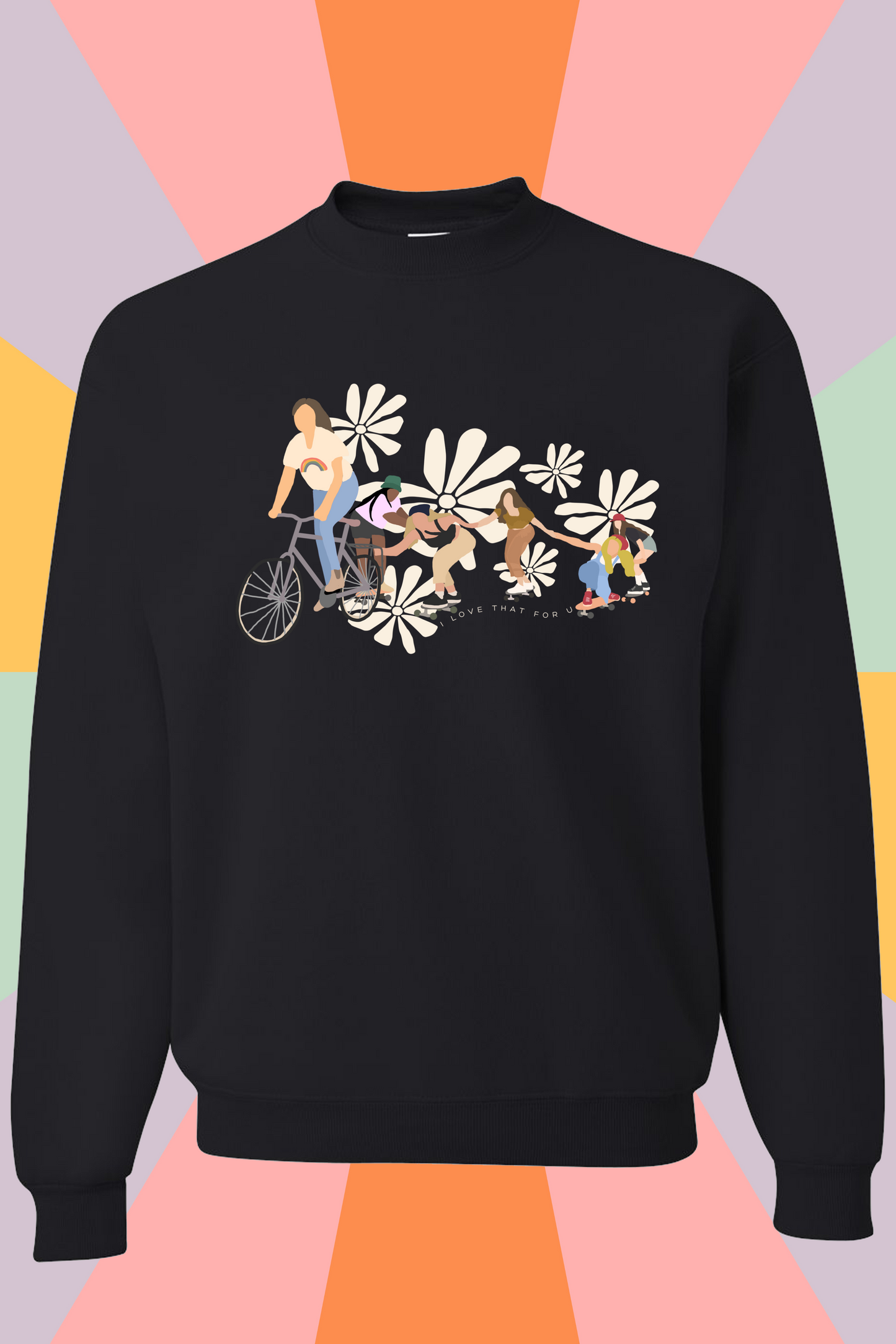 Skater Girl Crew Sweatshirt