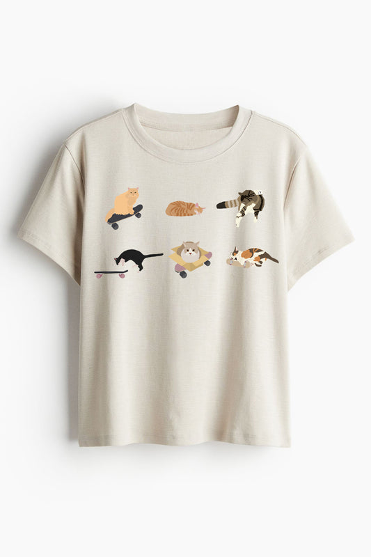 Cats Skate Club Tee