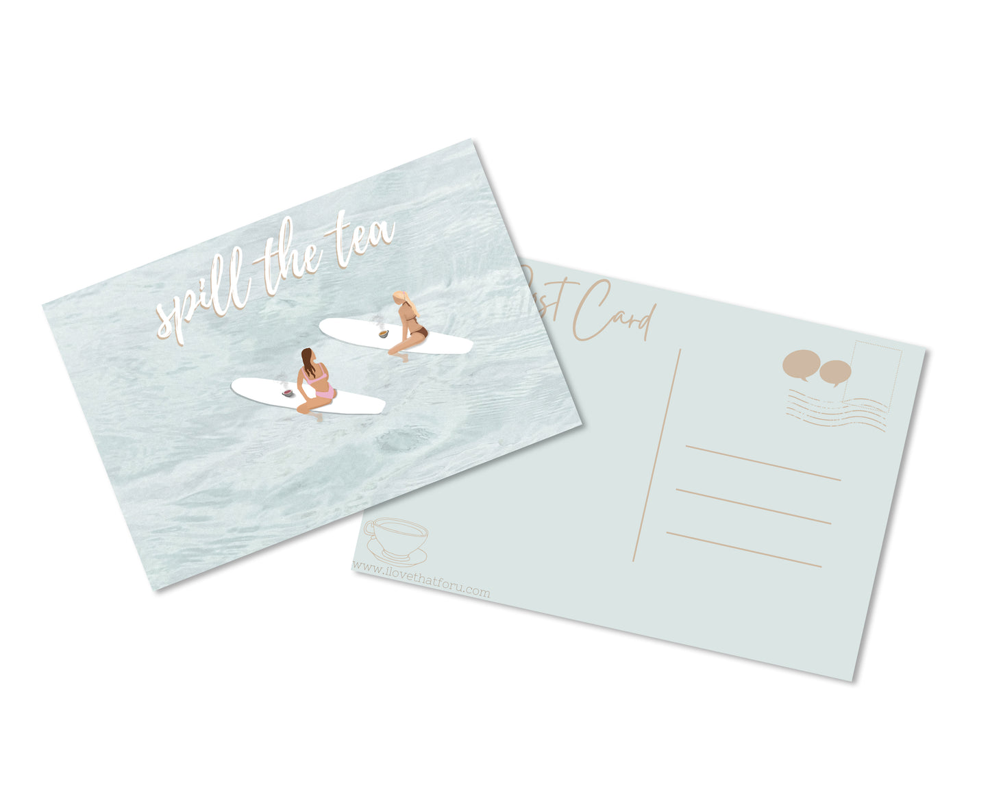 Spill The Tea Postcard