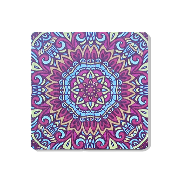 Square Wood & Rubber Coasters