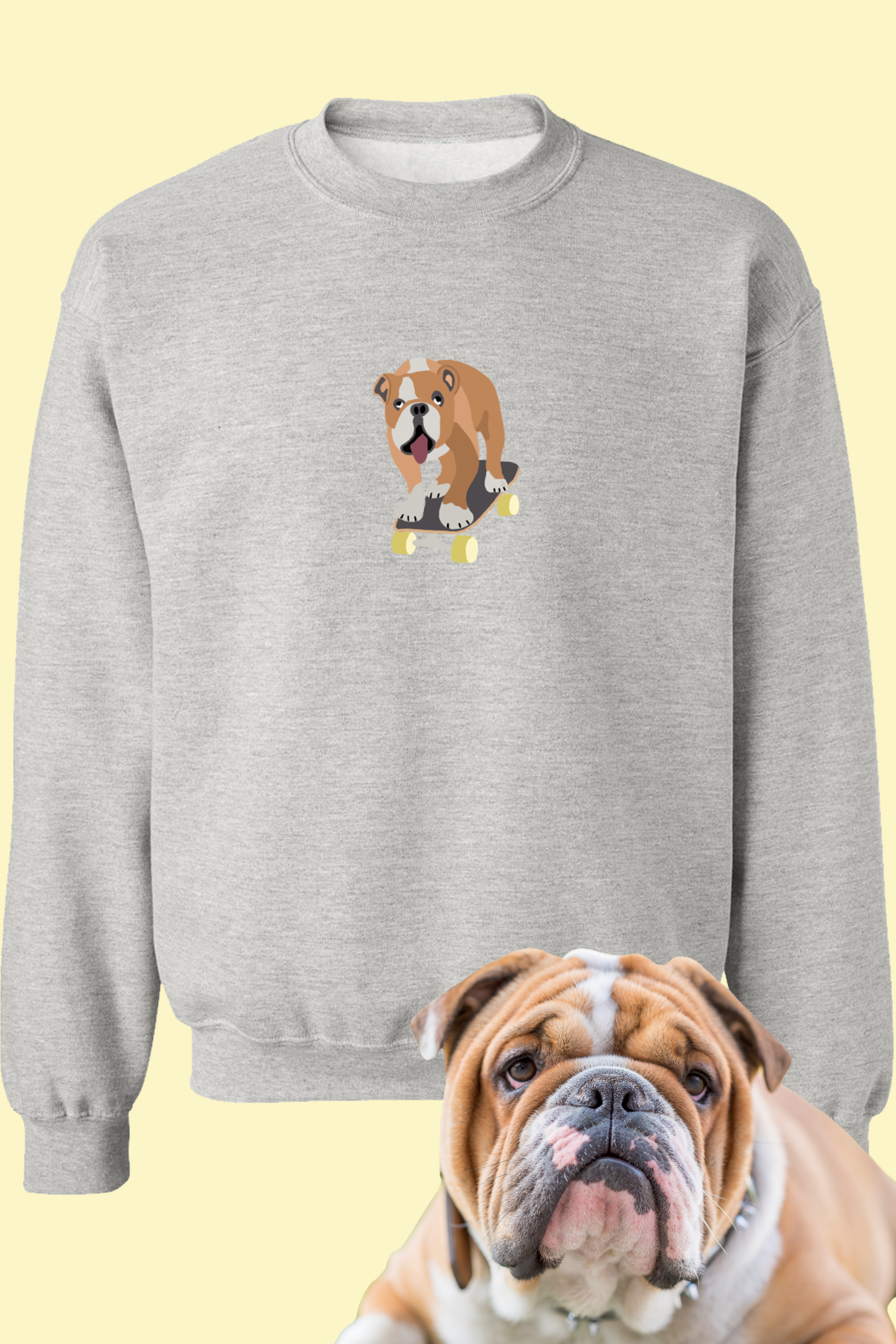 Skater Bulldog Sweatshirt