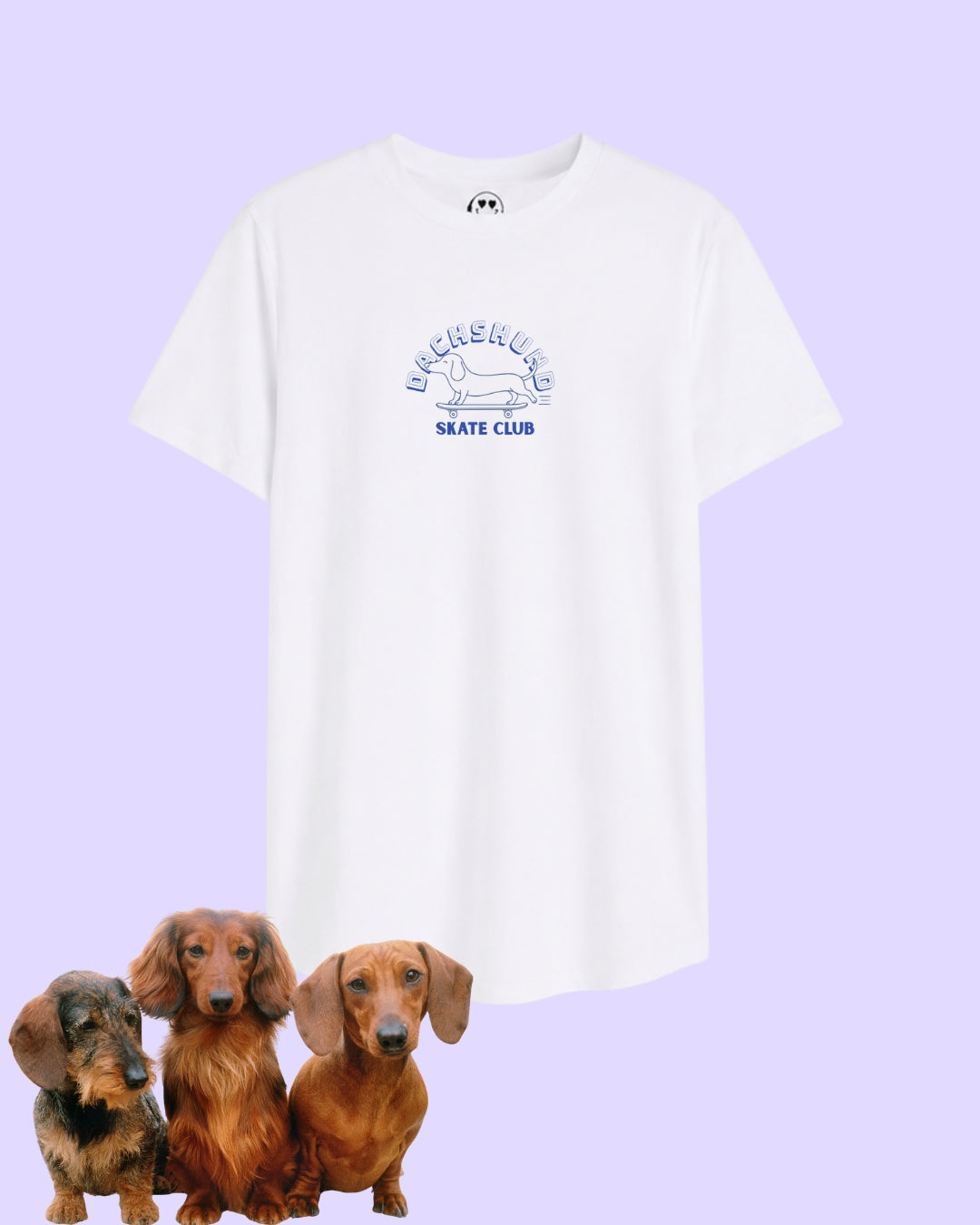Dachshund Skate Club Blue
