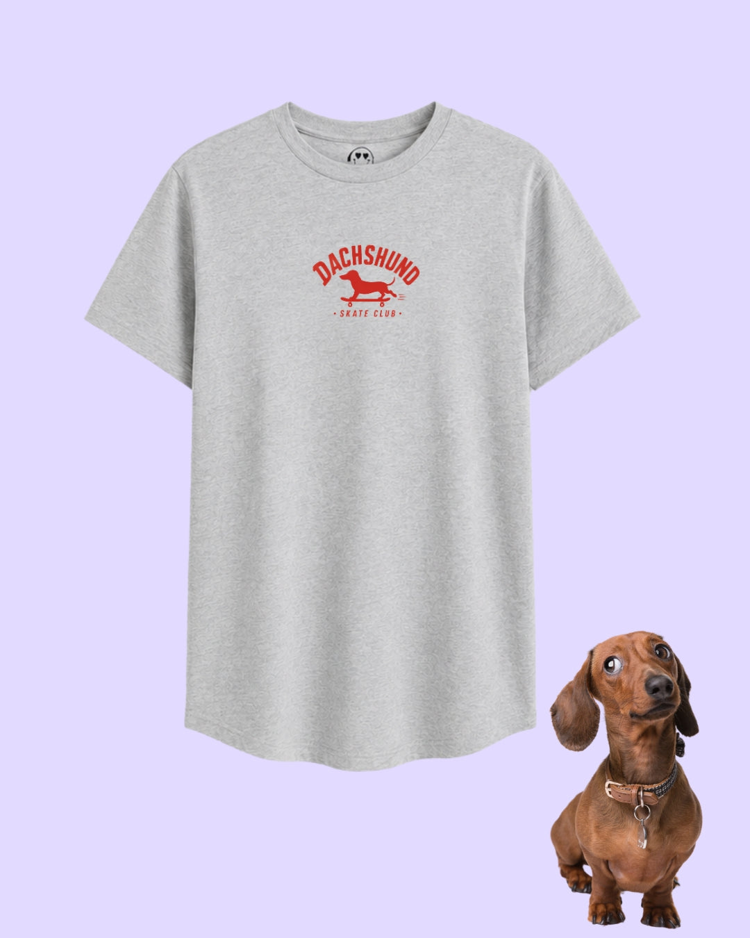 Dachshund Skate Club Red