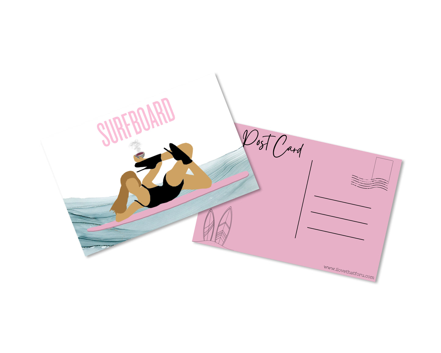 Surfboard Postcard