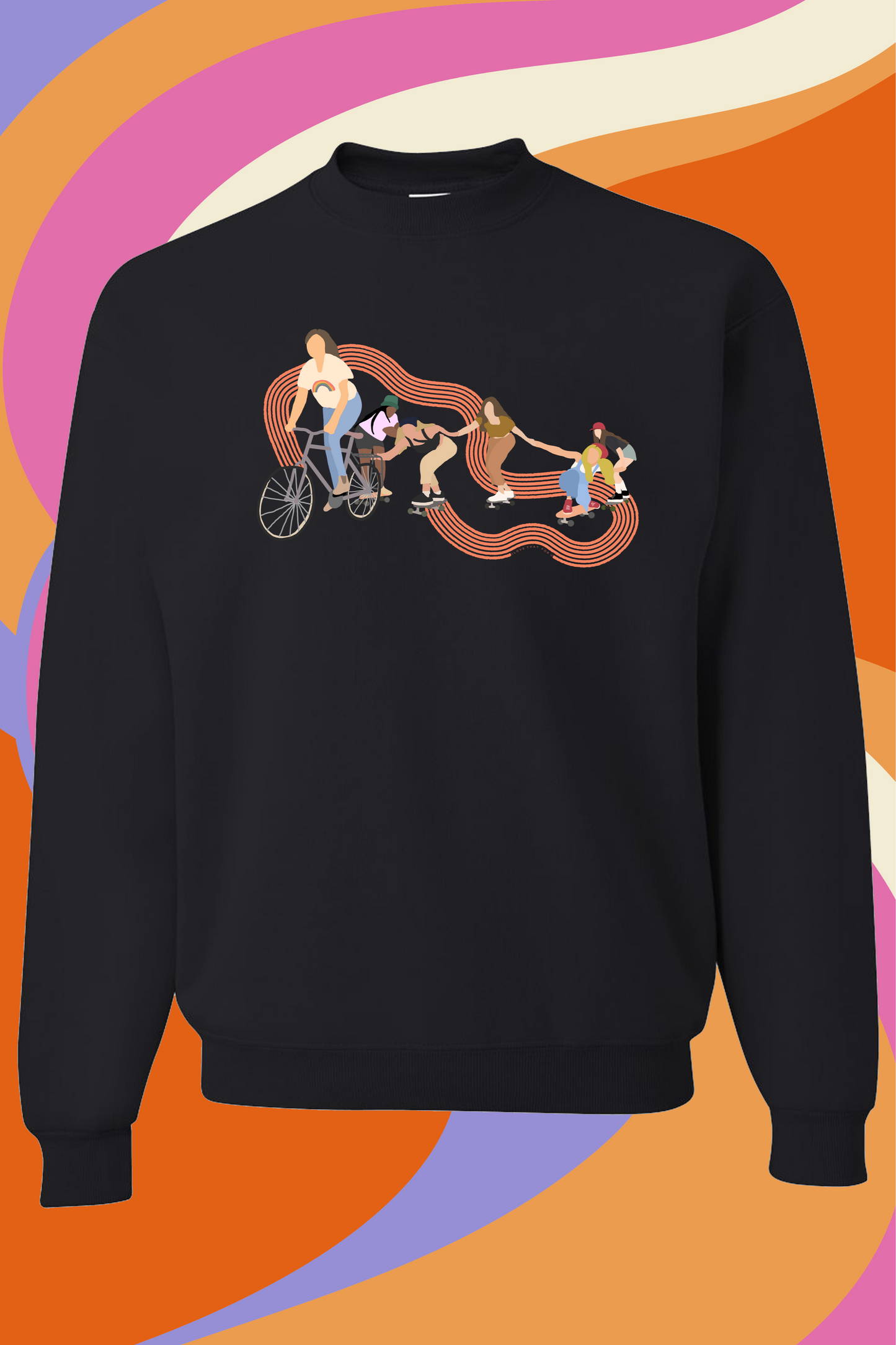 Skater Girl Crew Sweatshirt